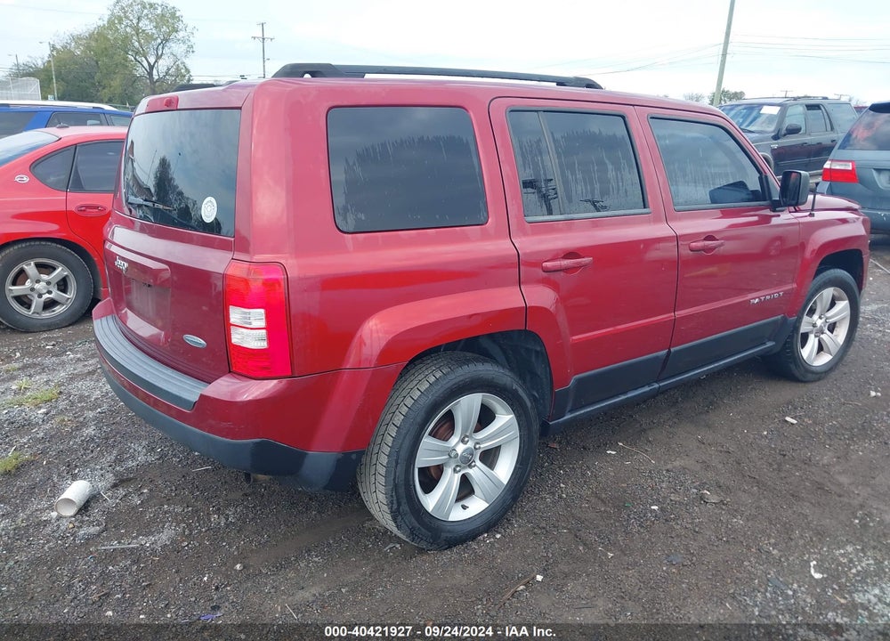 2014 JEEP PATRIOT LATITUDE VIN: 1C4NJPFB4ED818562
