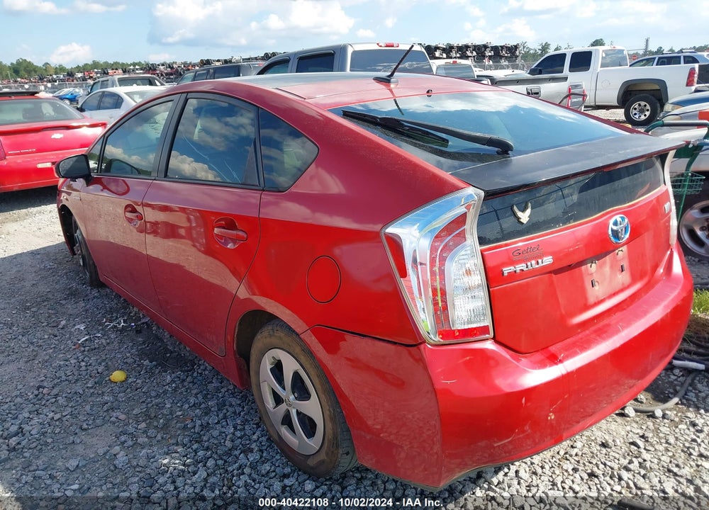 2014 TOYOTA PRIUS THREE VIN: JTDKN3DU6E1752568