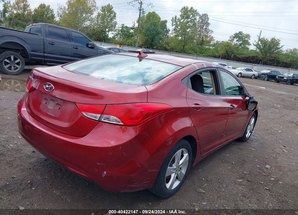 2013 HYUNDAI ELANTRA GLS VIN: 5NPDH4AE8DH251711