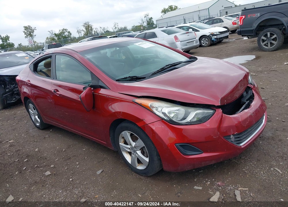 2013 HYUNDAI ELANTRA GLS VIN: 5NPDH4AE8DH251711