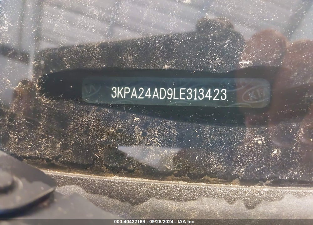 2020 KIA RIO LX VIN: 3KPA24AD9LE313423