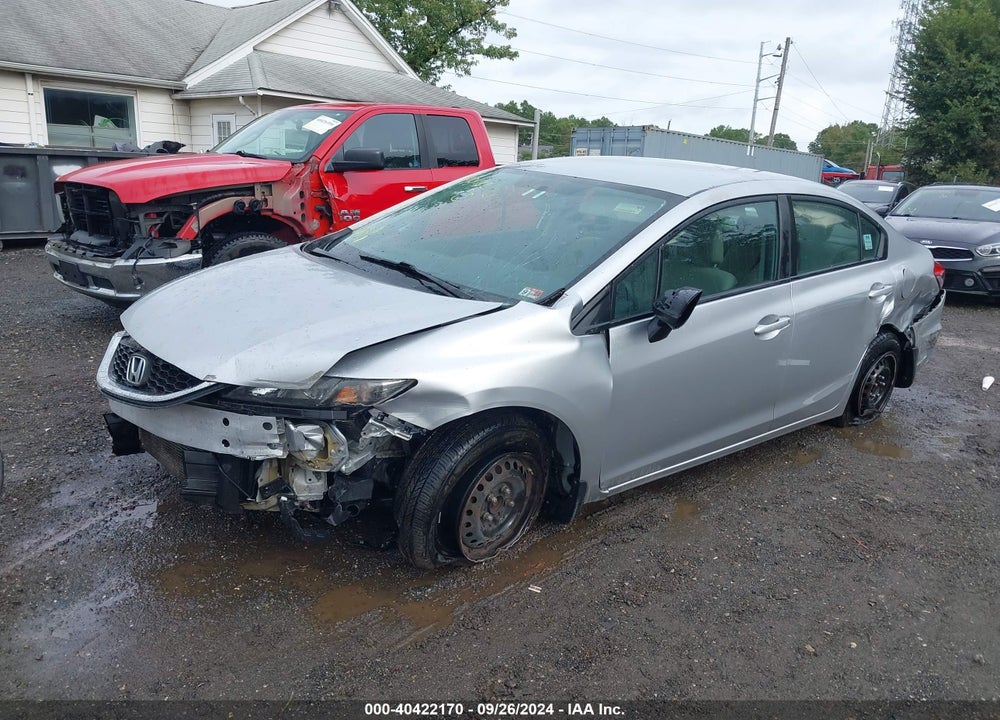 2013 HONDA CIVIC LX VIN: 2HGFB2F54DH603488
