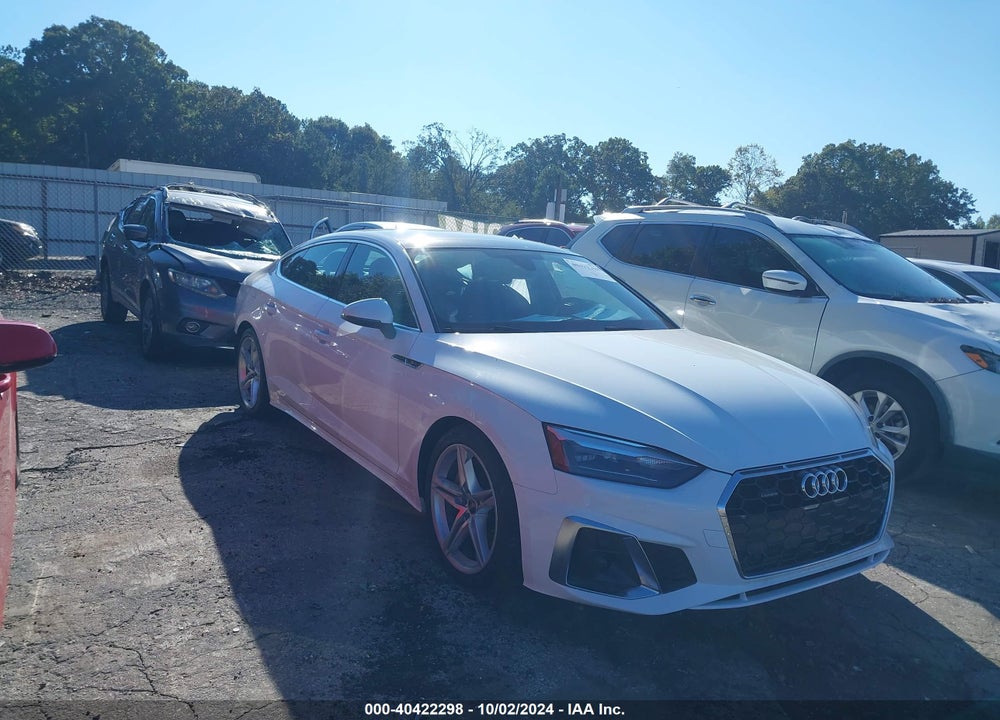 2022 AUDI A5 SPORTBACK PREMIUM 45 TFSI S LINE QUATTRO S TRONIC VIN: WAUDACF53NA008319