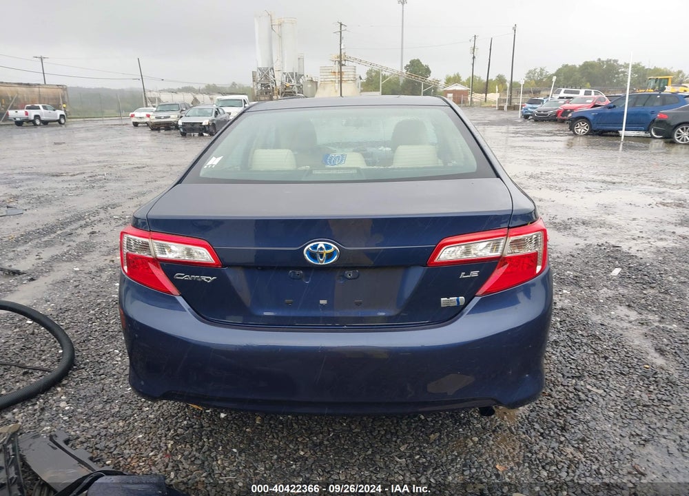 2014 TOYOTA CAMRY HYBRID LE VIN: 4T1BD1FK0EU112904