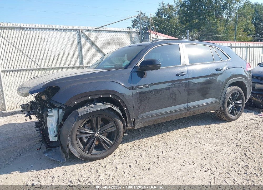2022 VOLKSWAGEN ATLAS CROSS SPORT 3.6L V6 SEL R-LINE BLACK VIN: 1V2AE2CAXNC224502