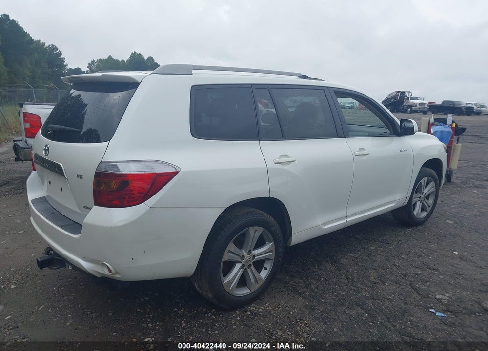 2008 TOYOTA HIGHLANDER SPORT VIN: JTEES43A682083487