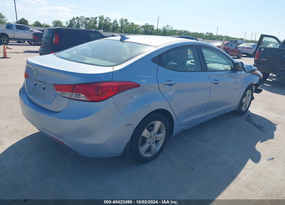 2013 HYUNDAI ELANTRA VIN: KMHDH4AE6DU592252