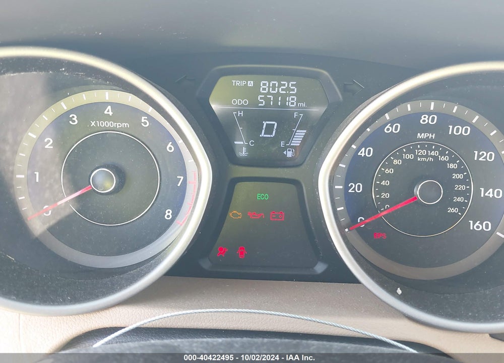 2013 HYUNDAI ELANTRA VIN: KMHDH4AE6DU592252