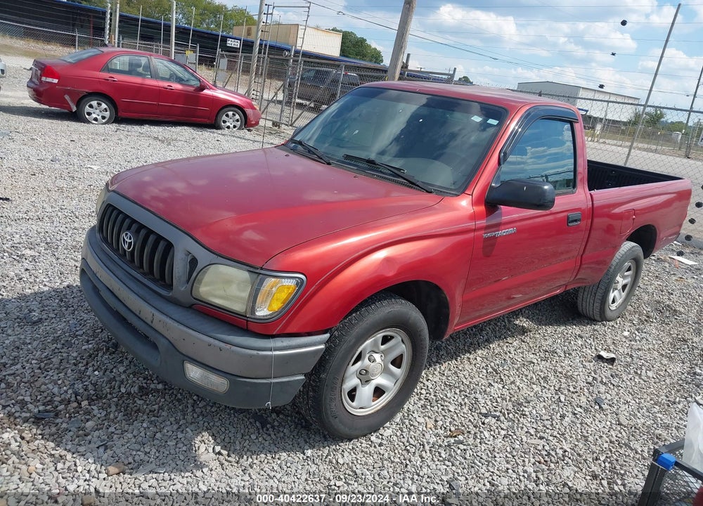2001 TOYOTA TACOMA BASE (M5) VIN: 5TENL42N81Z766606