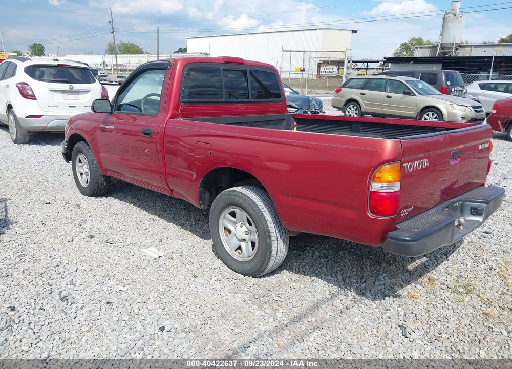 2001 TOYOTA TACOMA BASE (M5) VIN: 5TENL42N81Z766606