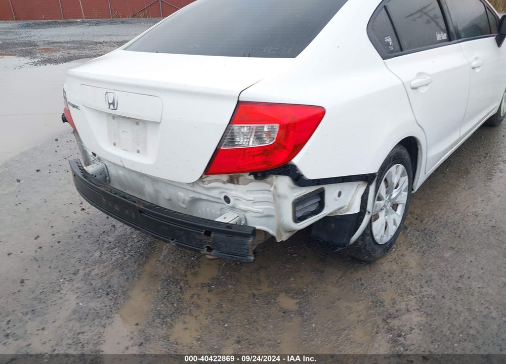 2012 HONDA CIVIC LX VIN: 19XFB2F54CE386503
