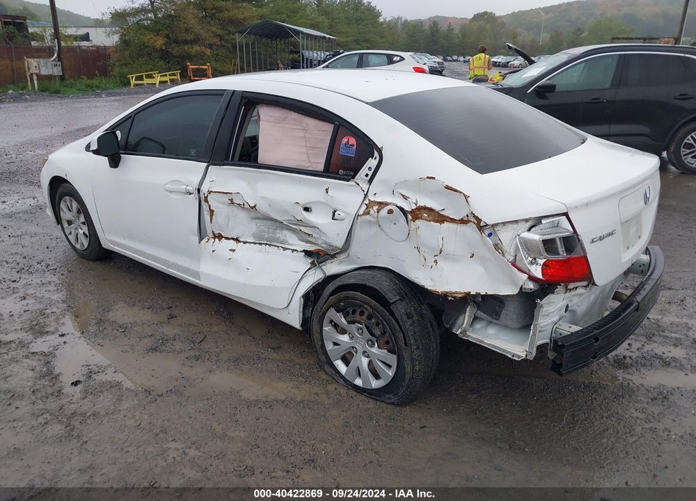 2012 HONDA CIVIC LX VIN: 19XFB2F54CE386503
