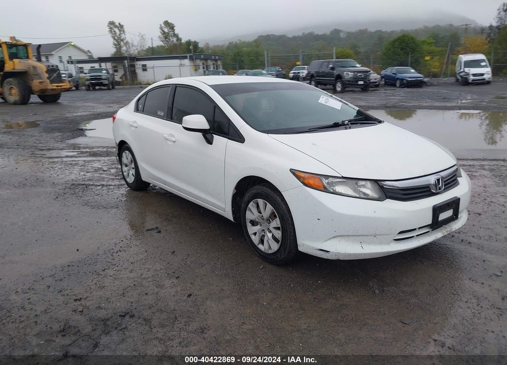 2012 HONDA CIVIC LX VIN: 19XFB2F54CE386503
