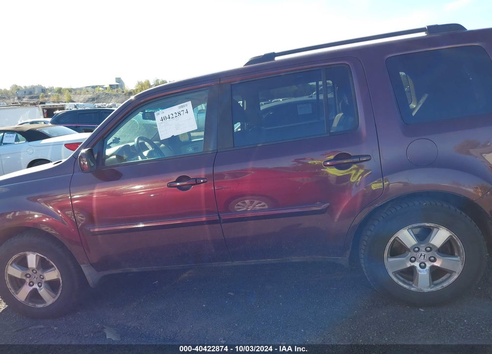 2009 HONDA PILOT EX-L VIN: 5FNYF486X9B019106
