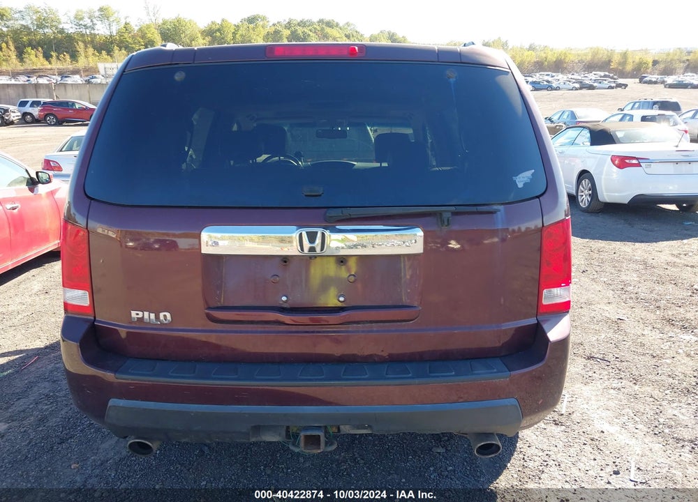 2009 HONDA PILOT EX-L VIN: 5FNYF486X9B019106