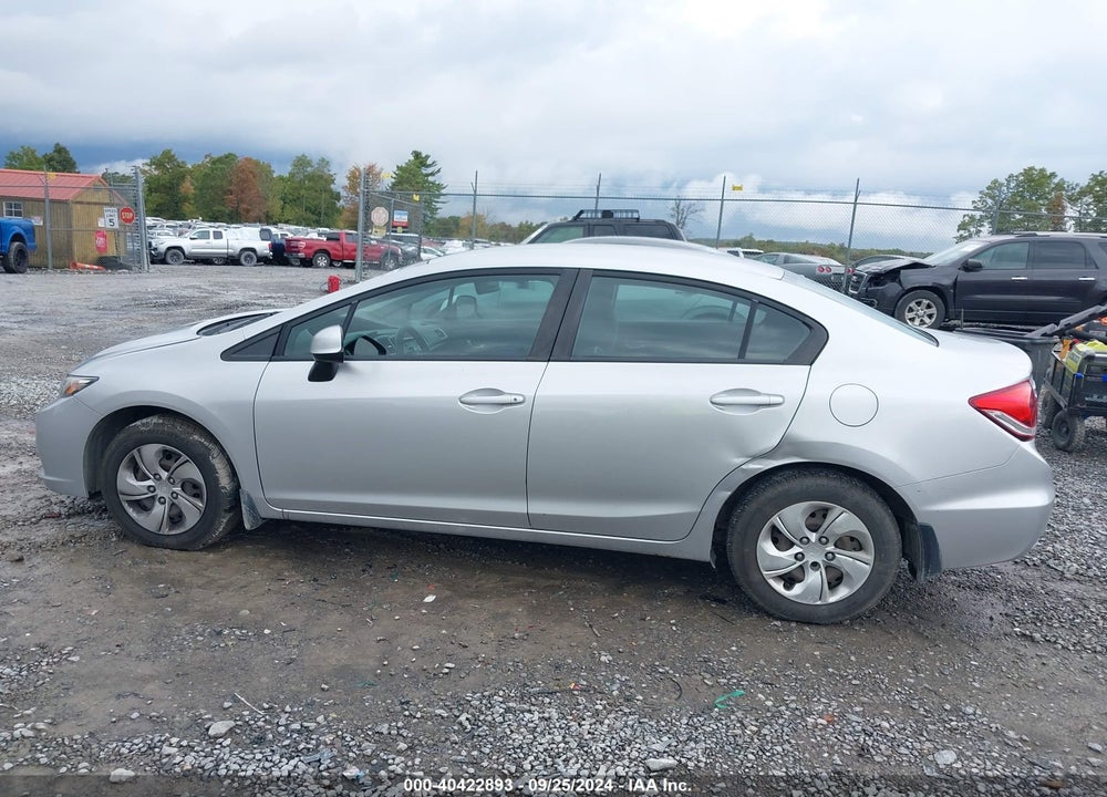 2013 HONDA CIVIC LX VIN: 19XFB2F53DE048849