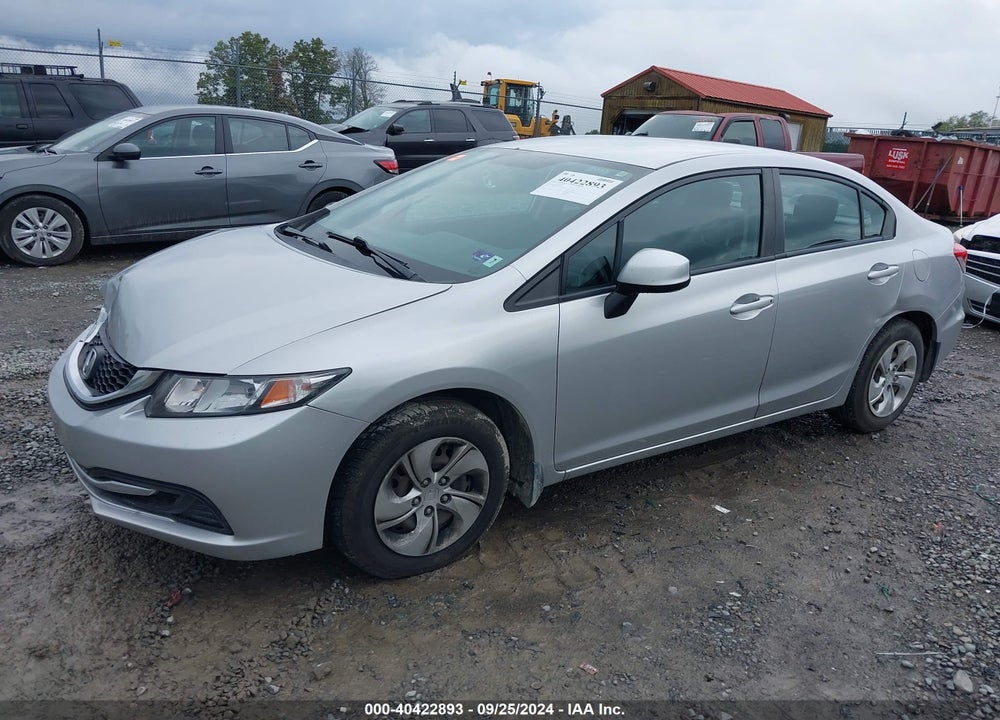 2013 HONDA CIVIC LX VIN: 19XFB2F53DE048849