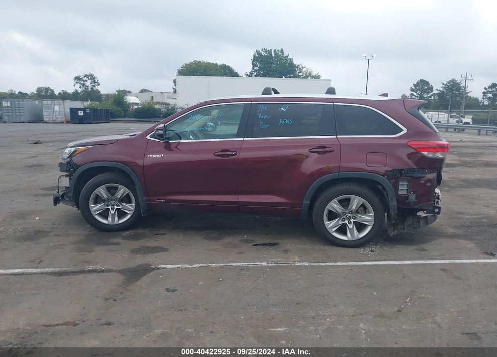2017 TOYOTA HIGHLANDER HYBRID LIMITED VIN: 5TDDGRFH9HS020996