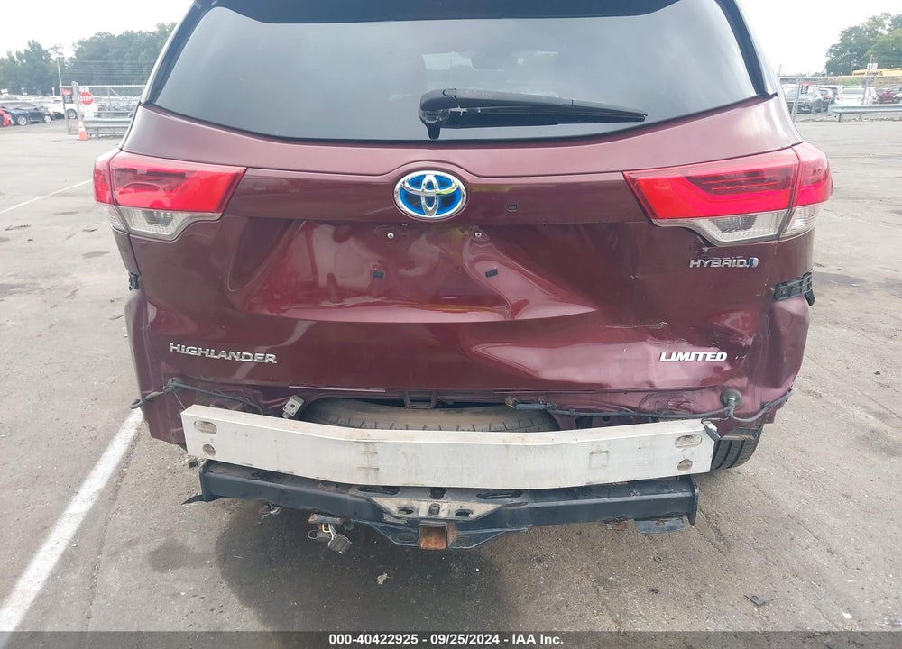 2017 TOYOTA HIGHLANDER HYBRID LIMITED VIN: 5TDDGRFH9HS020996