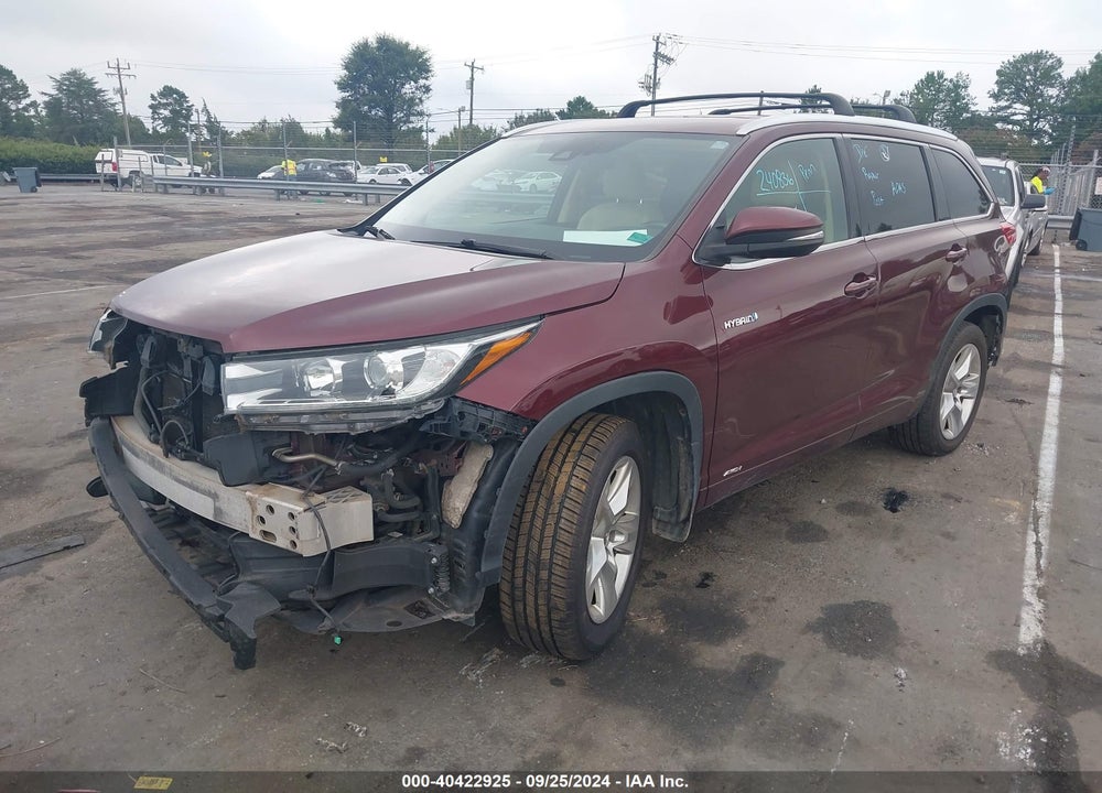 2017 TOYOTA HIGHLANDER HYBRID LIMITED VIN: 5TDDGRFH9HS020996