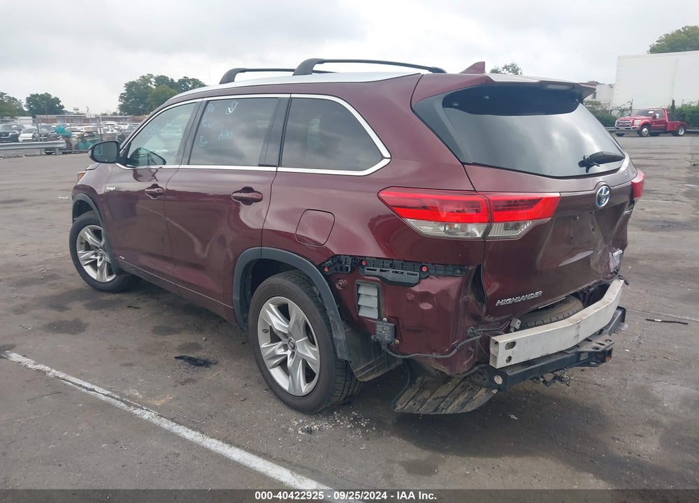 2017 TOYOTA HIGHLANDER HYBRID LIMITED VIN: 5TDDGRFH9HS020996