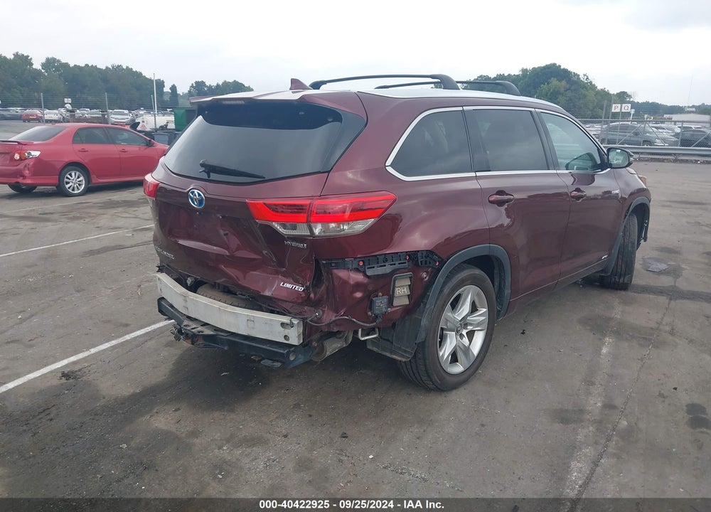 2017 TOYOTA HIGHLANDER HYBRID LIMITED VIN: 5TDDGRFH9HS020996