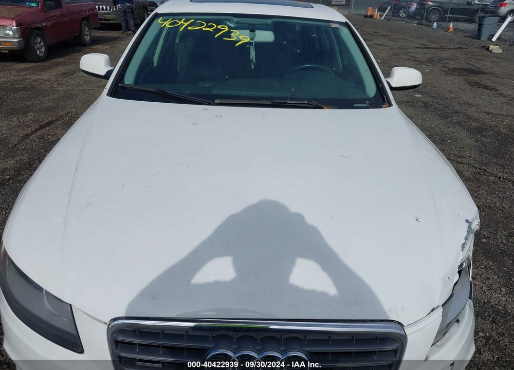 2011 AUDI A4 2.0T PREMIUM VIN: WAUBFAFL6BN010386