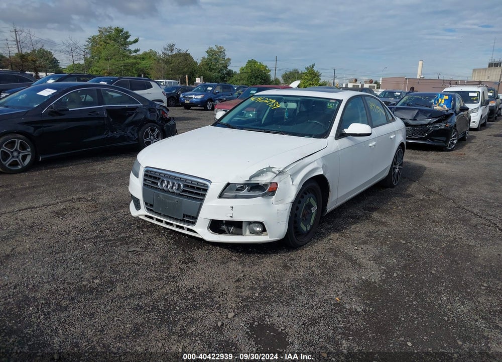 2011 AUDI A4 2.0T PREMIUM VIN: WAUBFAFL6BN010386