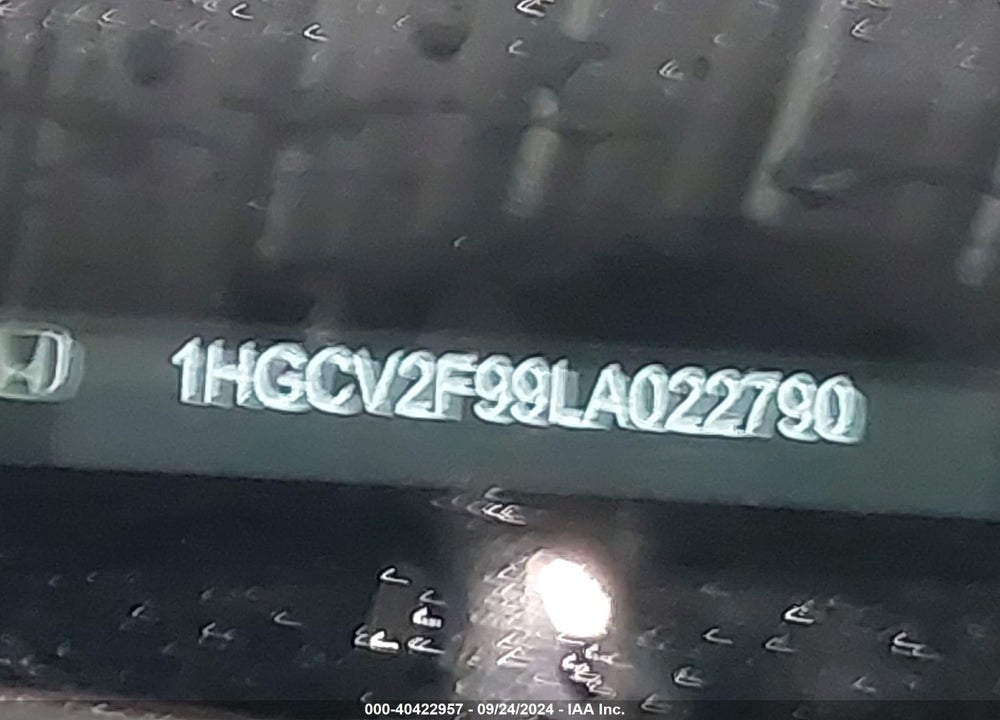2020 HONDA ACCORD TOURING VIN: 1HGCV2F99LA022790
