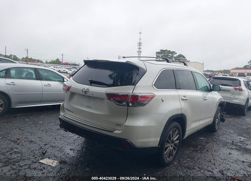 2016 TOYOTA HIGHLANDER XLE VIN: 5TDJKRFH5GS347864