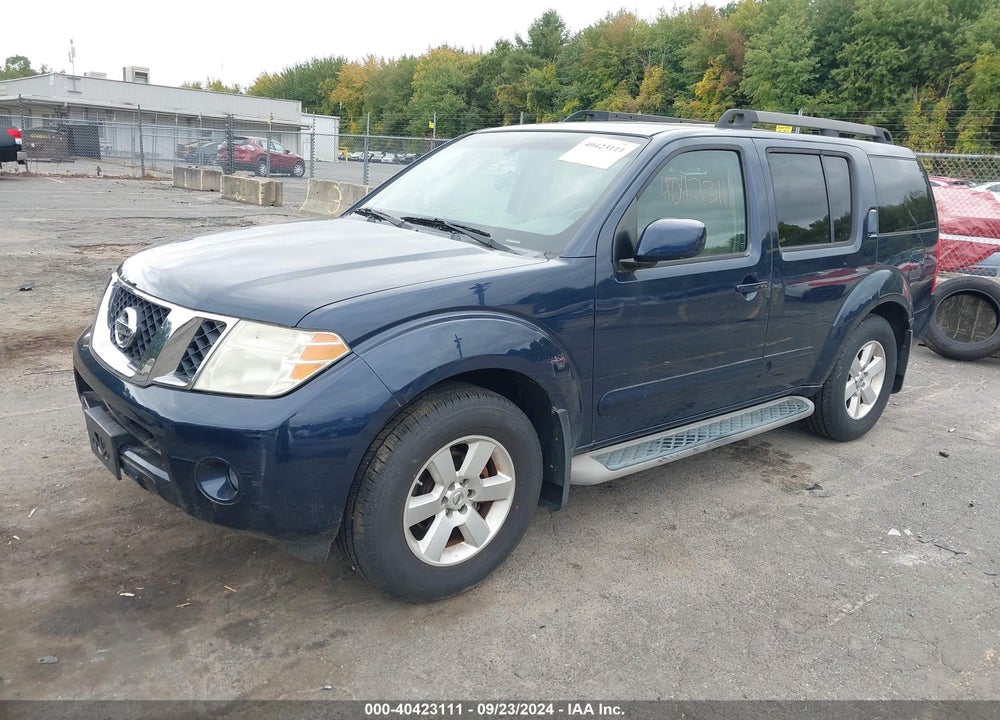 2010 NISSAN PATHFINDER SE VIN: 5N1AR1NB8AC602621