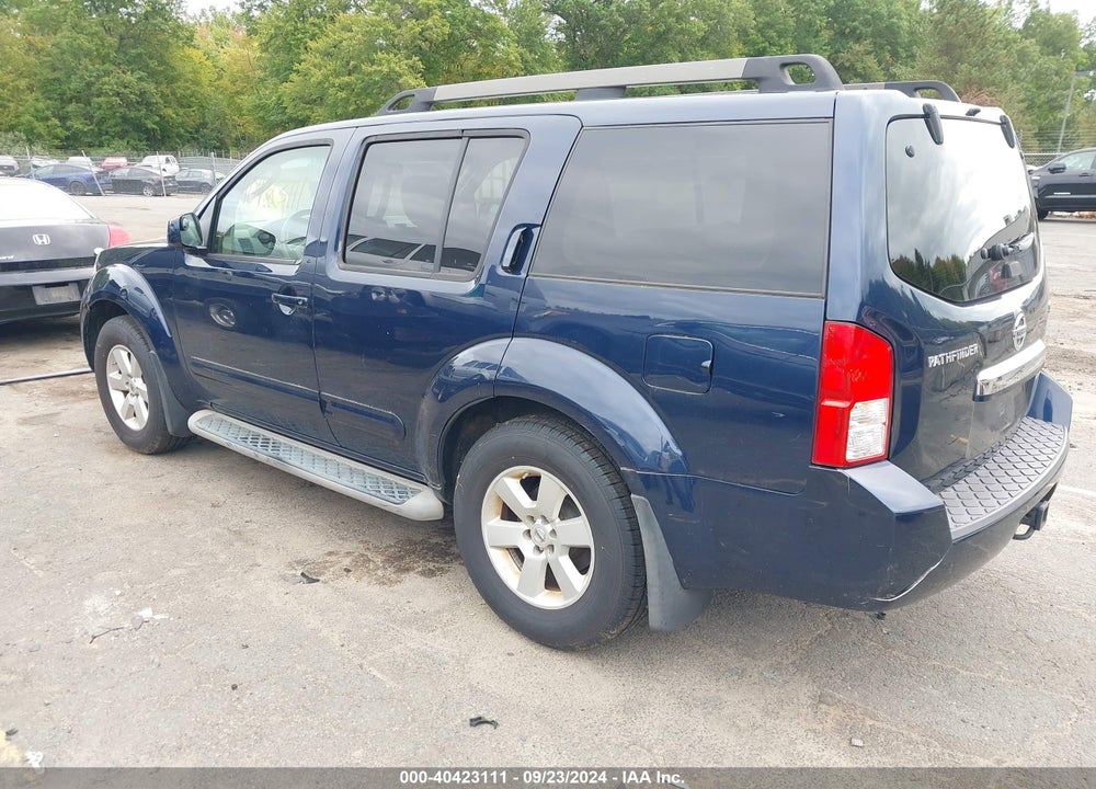 2010 NISSAN PATHFINDER SE VIN: 5N1AR1NB8AC602621