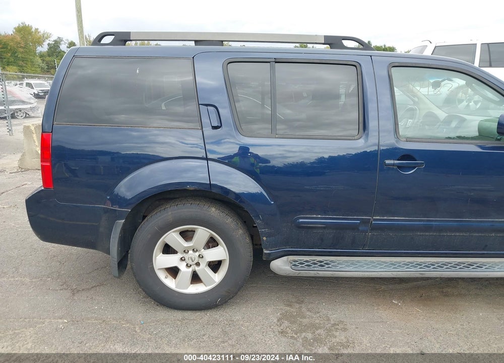 2010 NISSAN PATHFINDER SE VIN: 5N1AR1NB8AC602621