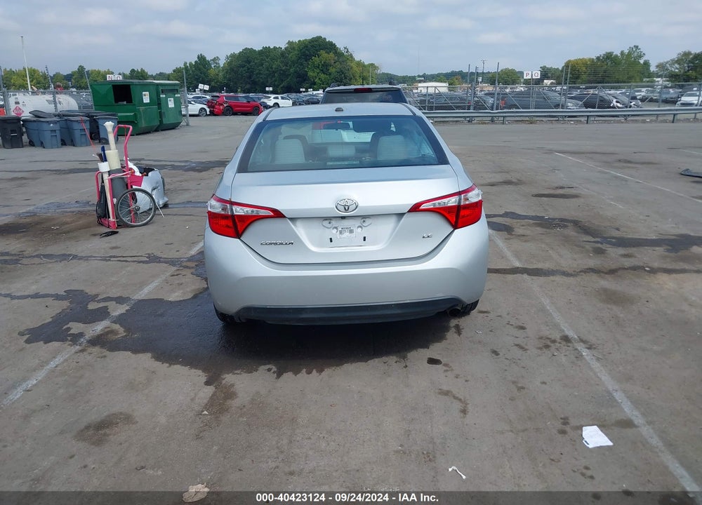 2016 TOYOTA COROLLA LE VIN: 2T1BURHE5GC497533