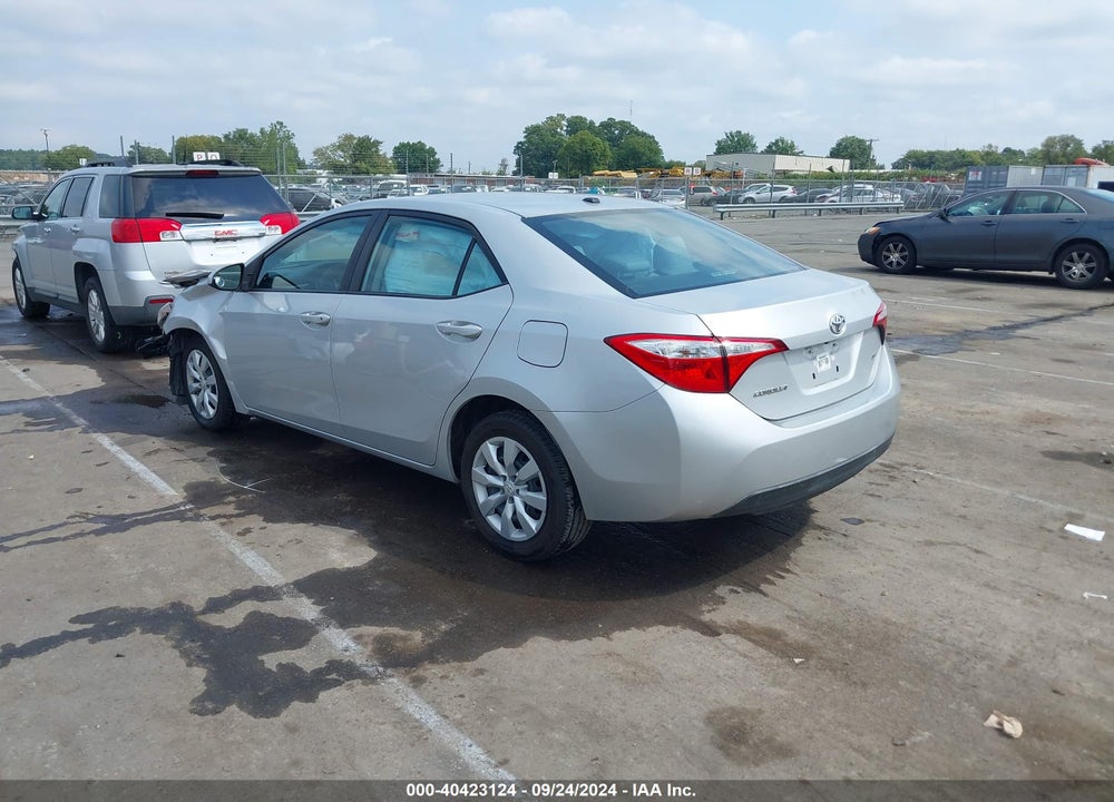 2016 TOYOTA COROLLA LE VIN: 2T1BURHE5GC497533