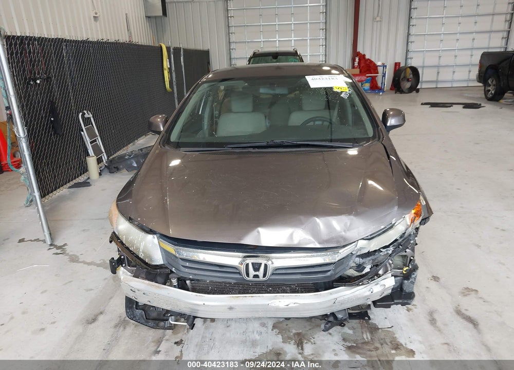 2012 HONDA CIVIC LX VIN: 19XFB2F51CE083467