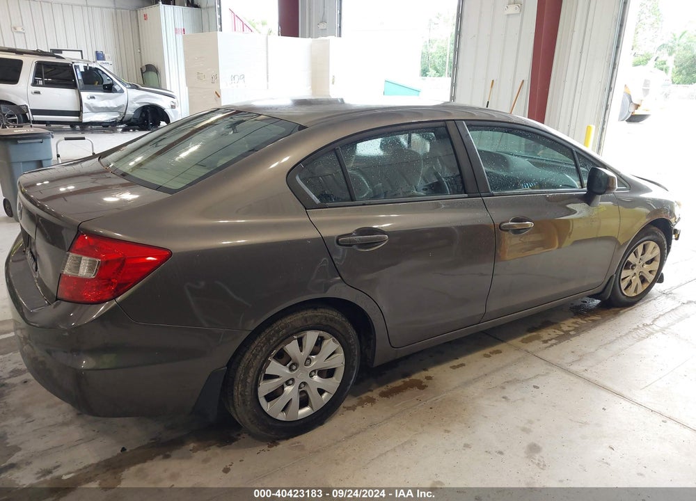 2012 HONDA CIVIC LX VIN: 19XFB2F51CE083467
