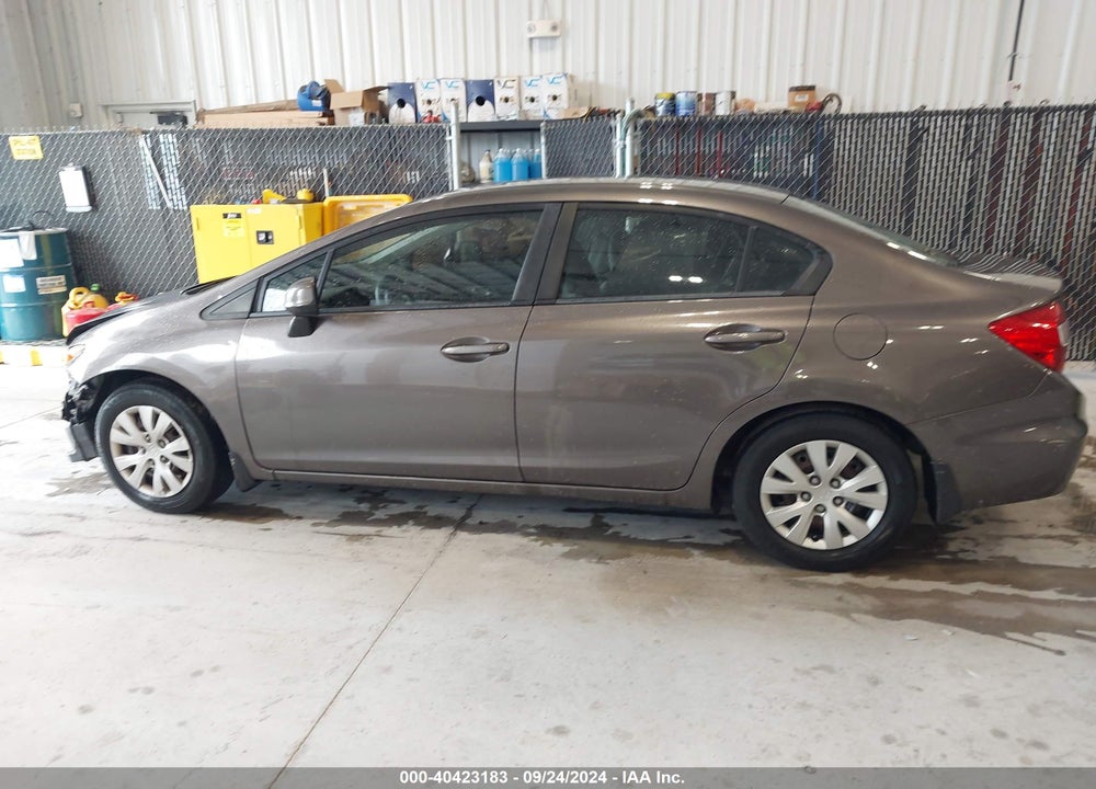 2012 HONDA CIVIC LX VIN: 19XFB2F51CE083467
