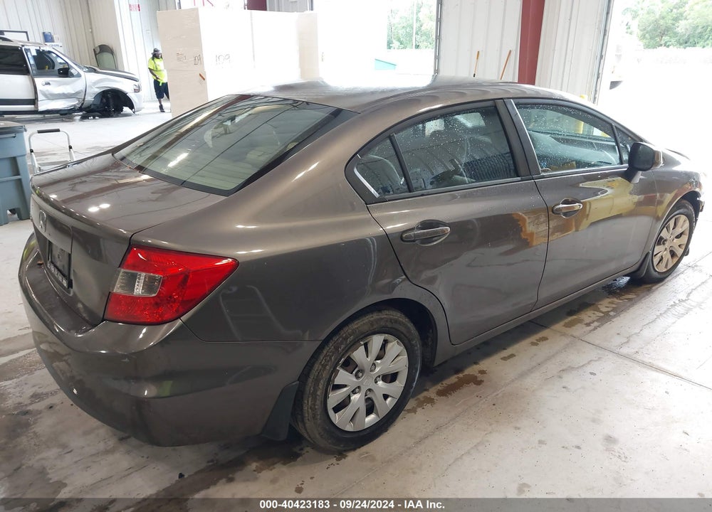 2012 HONDA CIVIC LX VIN: 19XFB2F51CE083467