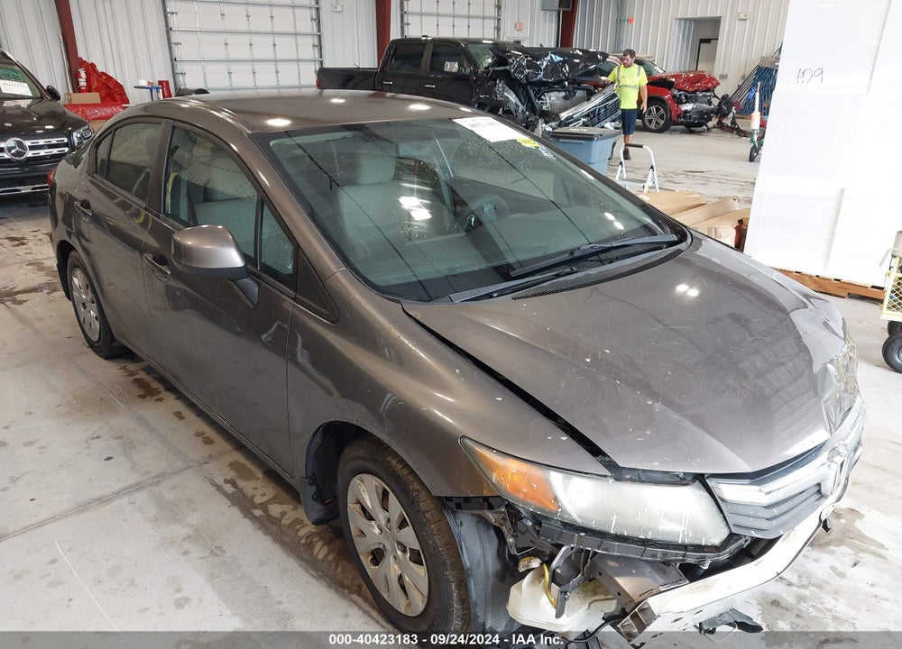 2012 HONDA CIVIC LX VIN: 19XFB2F51CE083467
