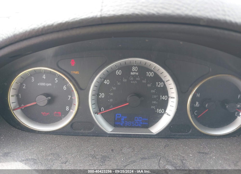 2009 HYUNDAI SONATA GLS VIN: 5NPET46C29H488566