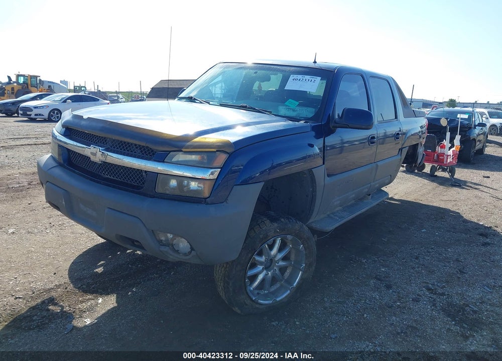 2002 CHEVROLET AVALANCHE 1500 VIN: 3GNEK13T02G138767