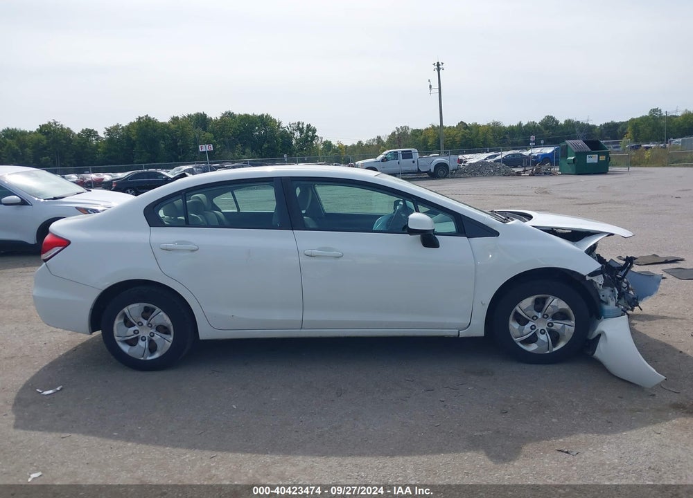 2013 HONDA CIVIC LX VIN: 2HGFB2F50DH512587