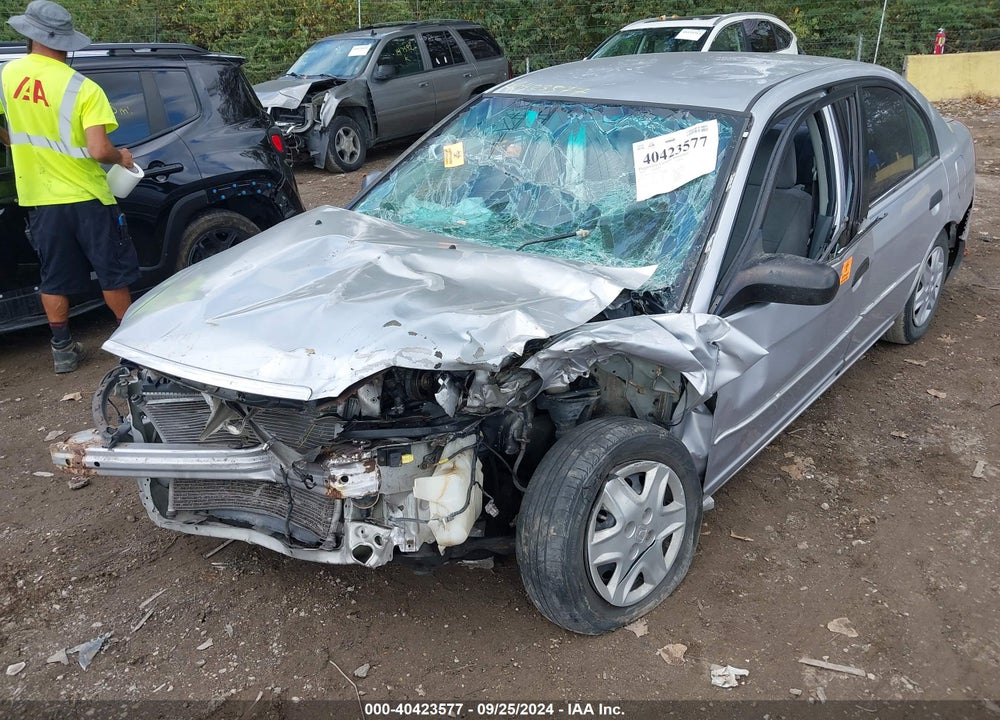 2001 HONDA CIVIC LX VIN: 1HGES16511L052831