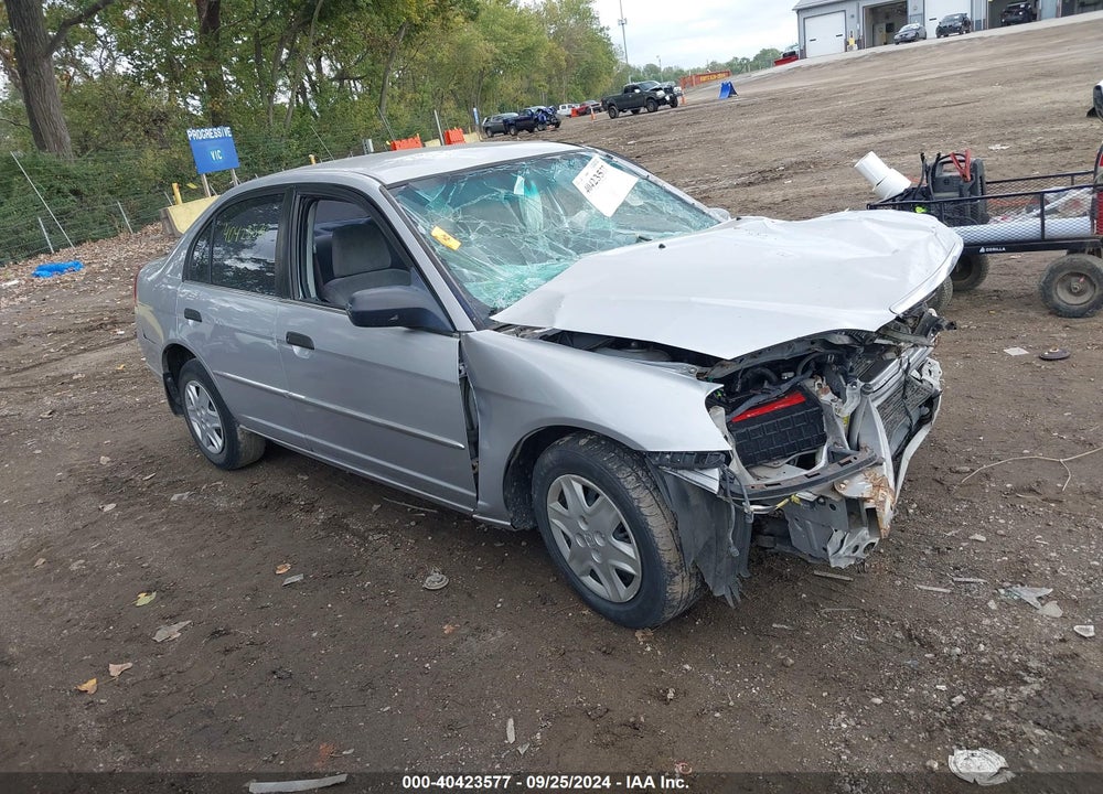 2001 HONDA CIVIC LX VIN: 1HGES16511L052831