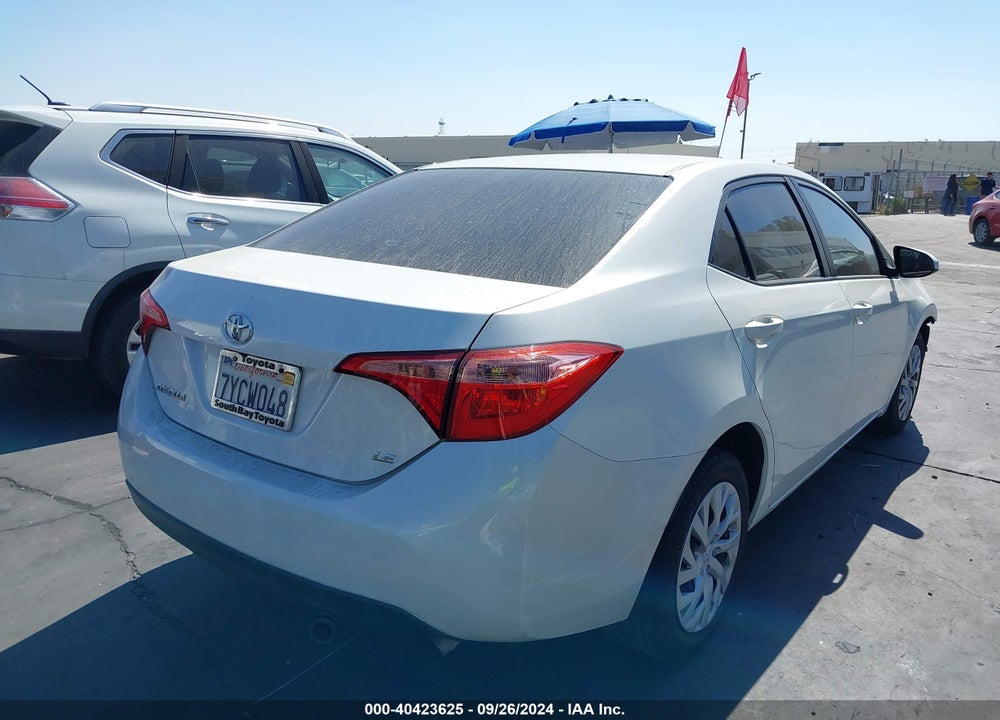 2017 TOYOTA COROLLA LE VIN: 5YFBURHE8HP606875