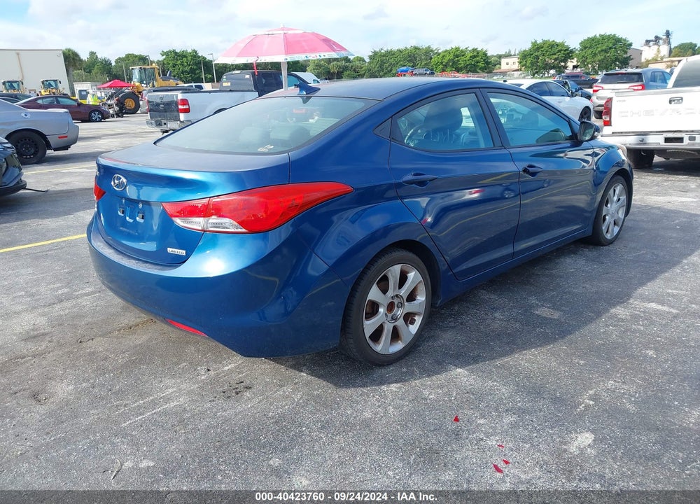 2013 HYUNDAI ELANTRA LIMITED VIN: KMHDH4AE4DU997543