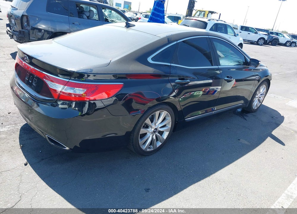 2012 HYUNDAI AZERA VIN: KMHFH4JGXCA169328