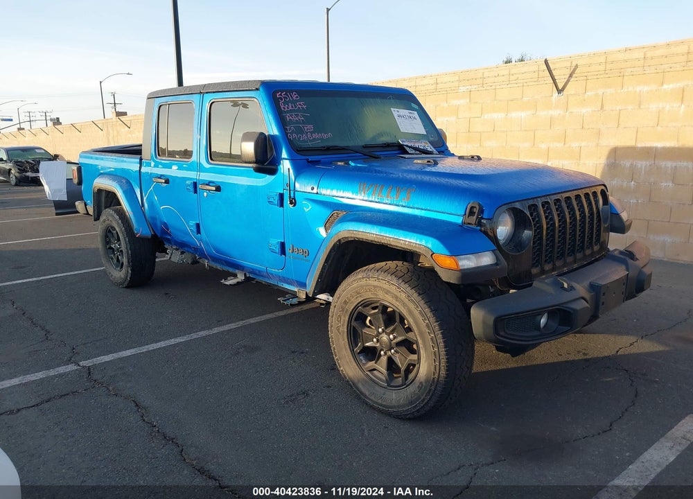 2021 JEEP GLADIATOR WILLYS 4X4 VIN: 1C6HJTAG7ML568819