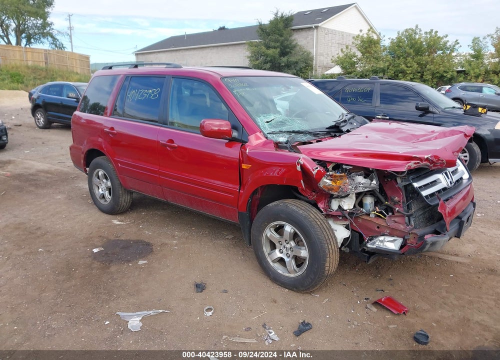 2006 HONDA PILOT EX-L VIN: 5FNYF18556B008306